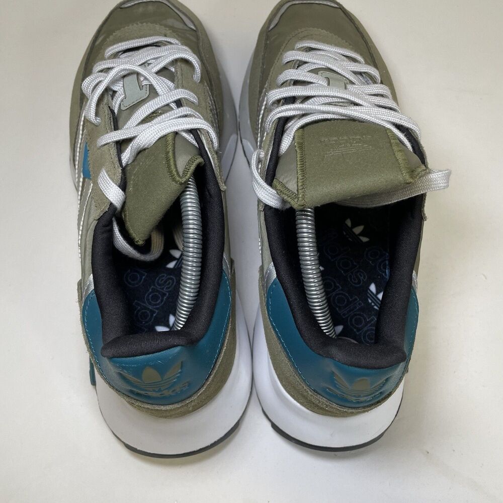 Adidas Originals Retropy F2 Green Shoes - Picture 7 of 9